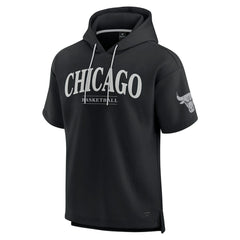 Chicago Bulls Elements Ready Short Sleeve Pullover Hoodie Black | Fanatics for sale