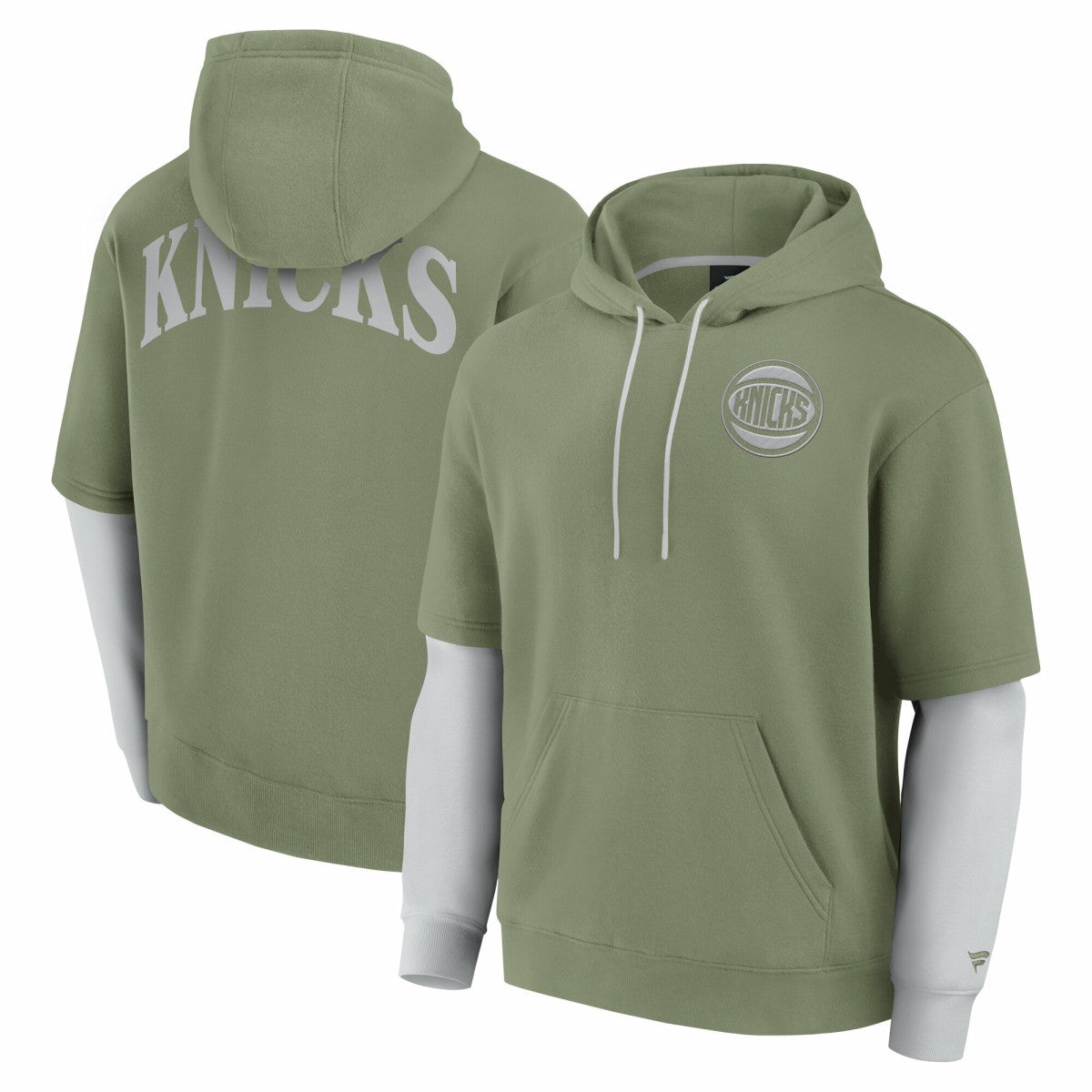 New York Knicks Elements Sleek Pullover Hoodie Olive | Fanatics outlet