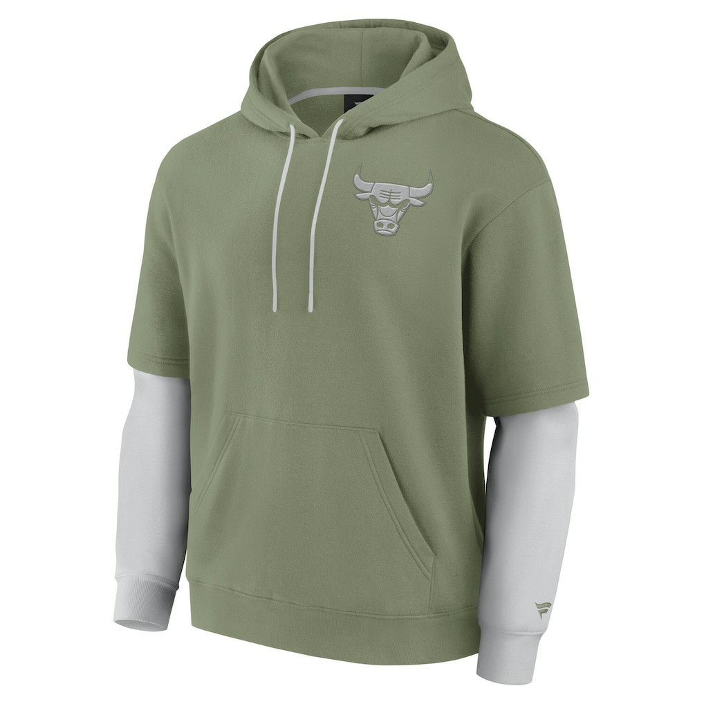 Chicago Bulls Elements Sleek Pullover Hoodie Olive | Fanatics discount