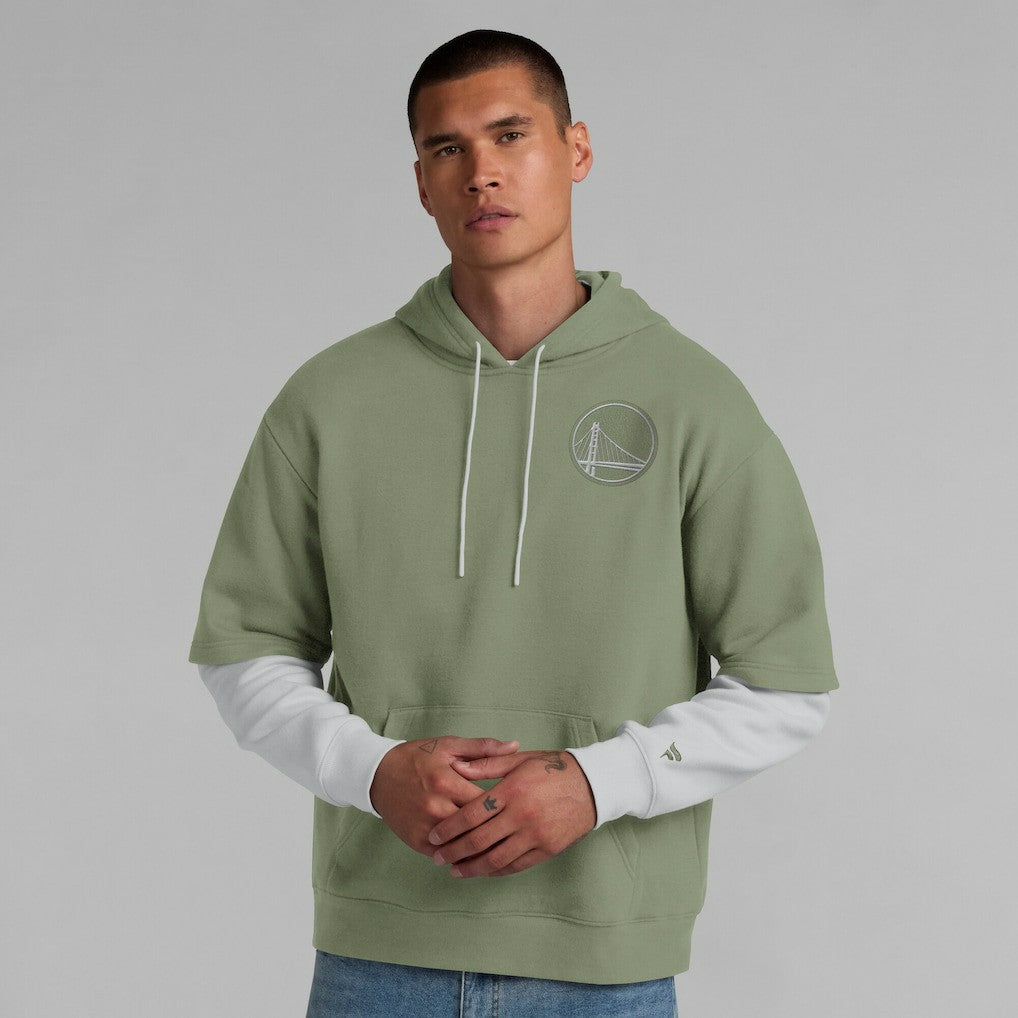 Golden State Warriors Elements Sleek Pullover Hoodie for sale Olive | Fanatics for sale