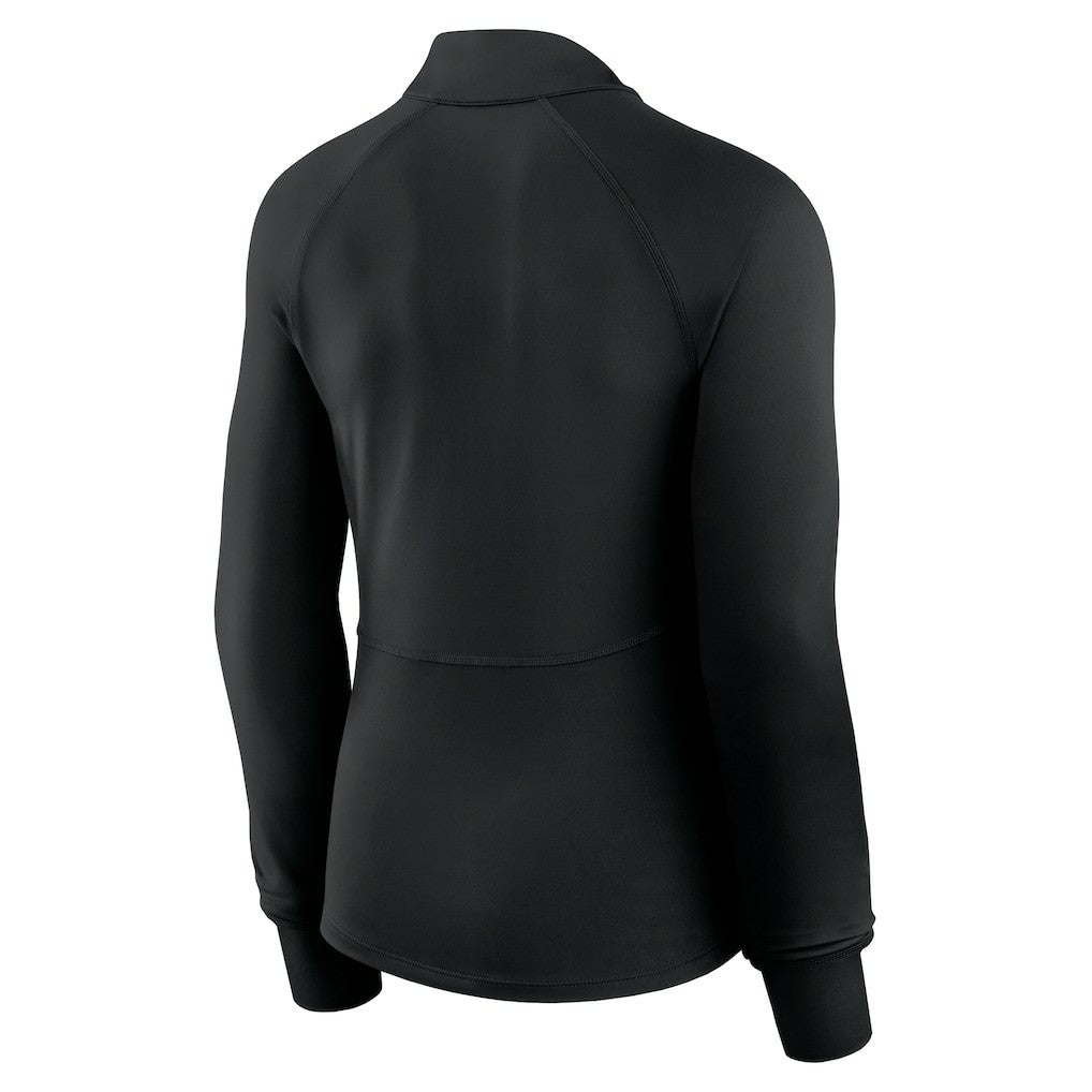 Philadelphia 76ers Women's Elements Match Raglan Quarter-Zip Top Black | Fanatics online