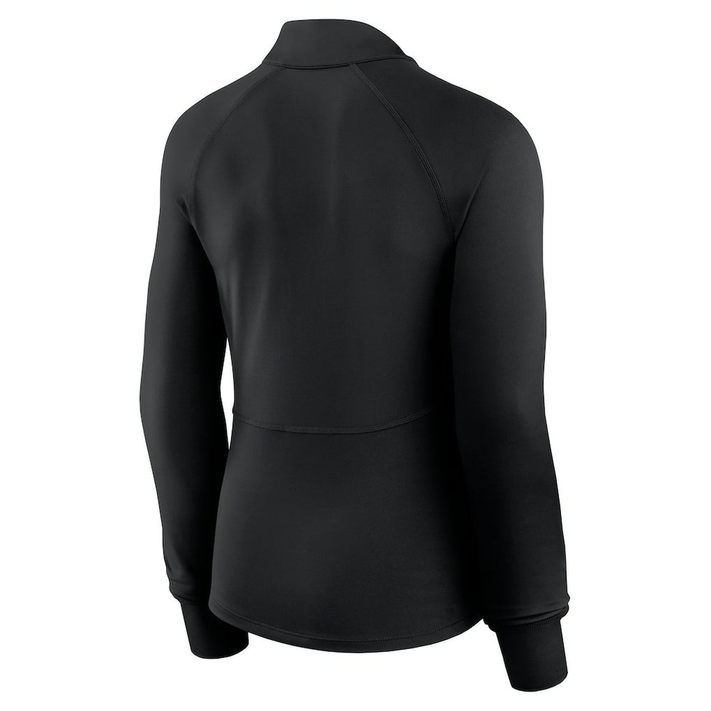 Philadelphia 76ers Women's Elements Match Raglan Quarter-Zip Top Black | Fanatics online