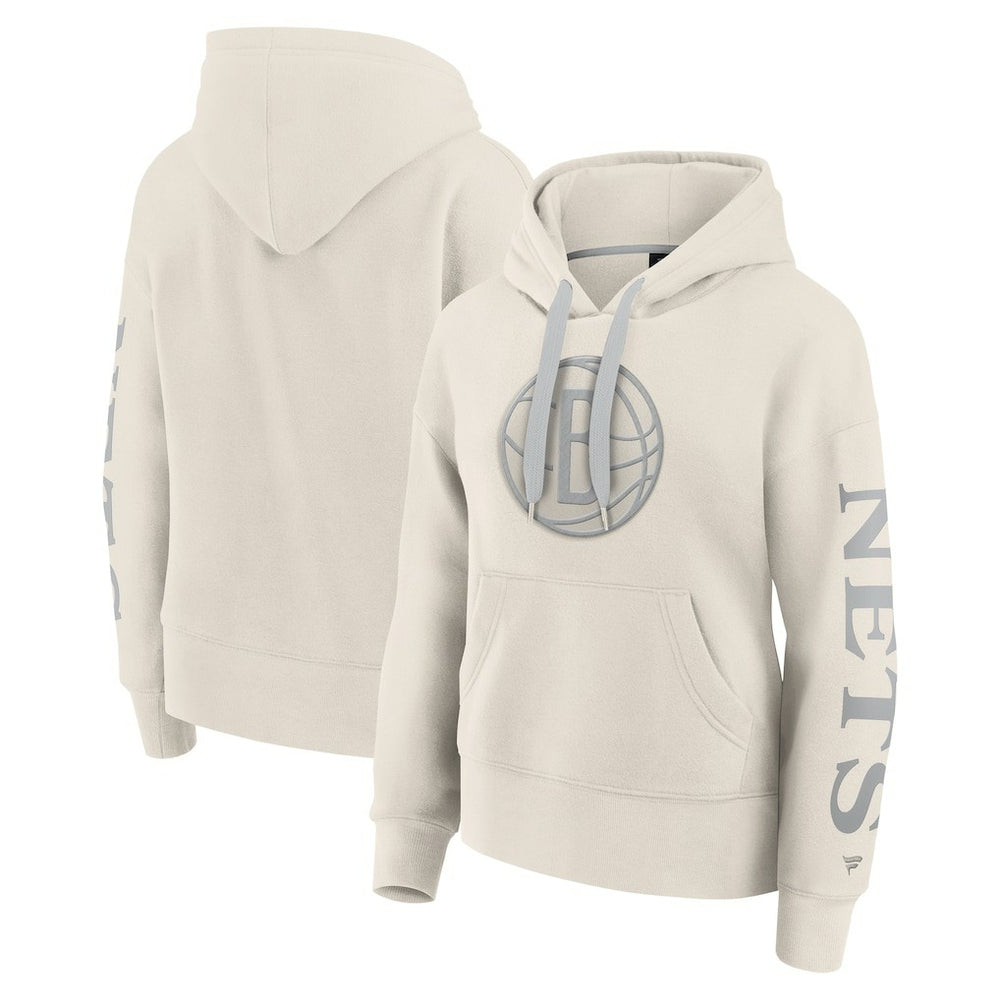 Brooklyn Nets Women's Elements Next Pullover Hoodie Cream | Fanatics outlet