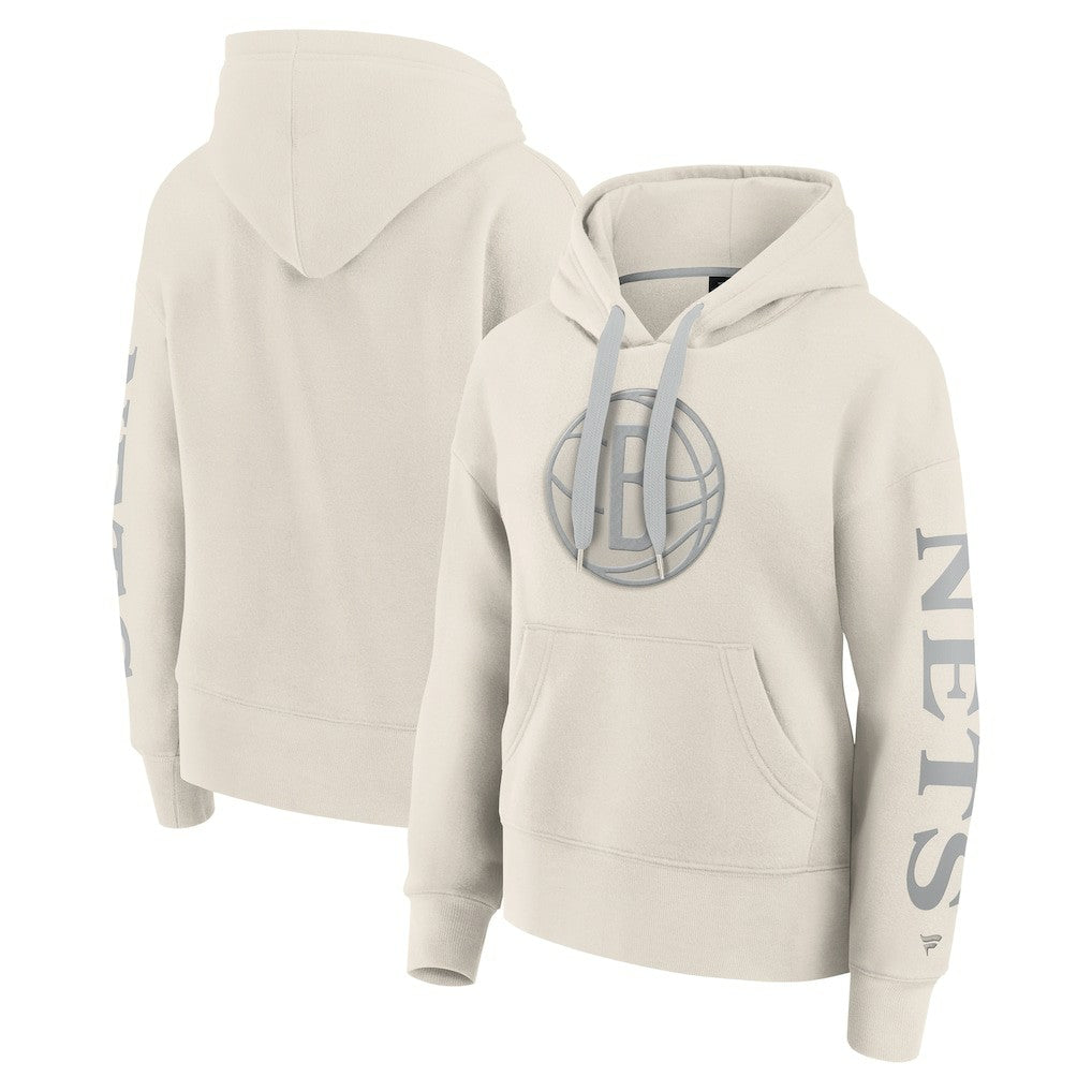 Brooklyn Nets Women's Elements Next Pullover Hoodie Cream | Fanatics outlet