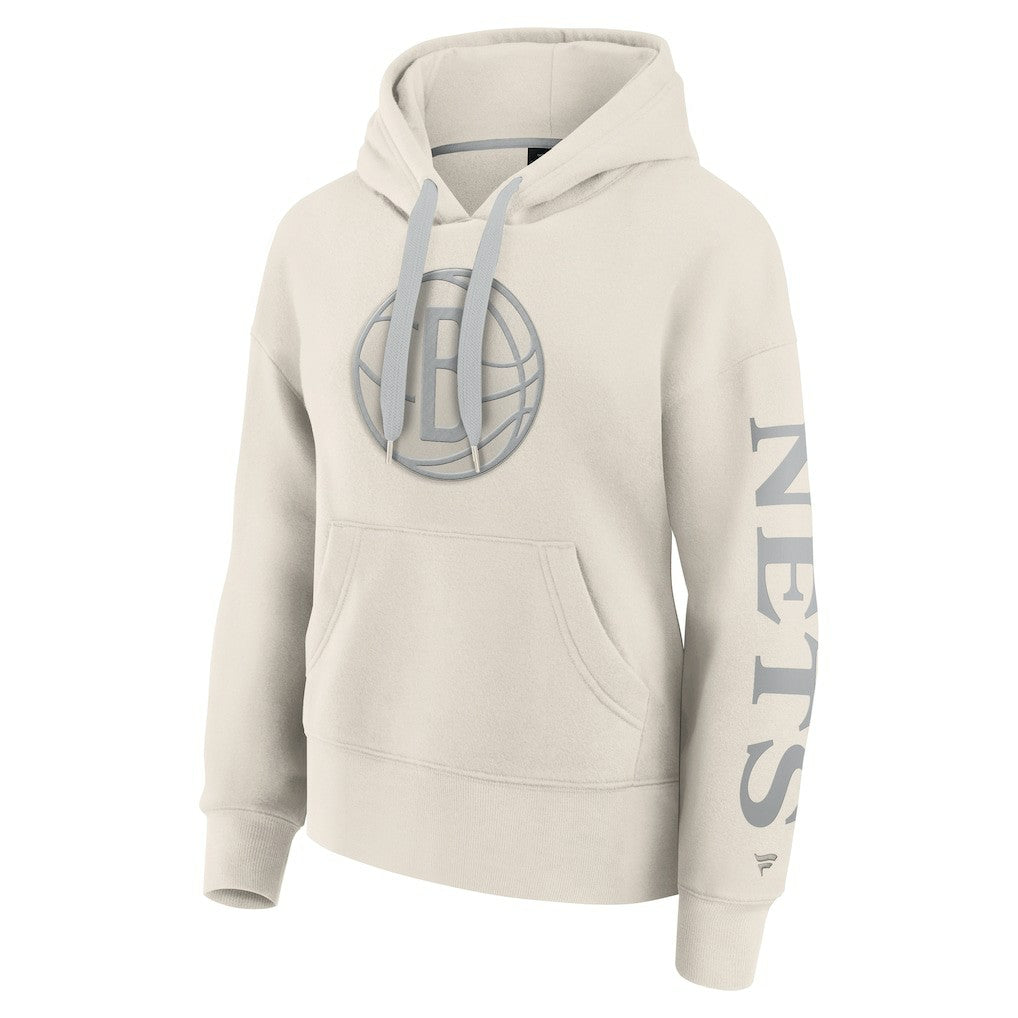 Brooklyn Nets Women's Elements Next Pullover Hoodie Cream | Fanatics outlet