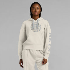 Brooklyn Nets Women's Elements Next Pullover Hoodie Cream | Fanatics outlet