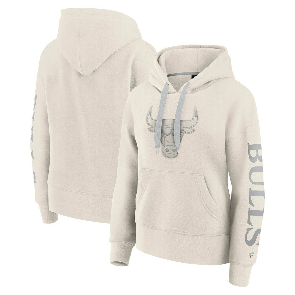 Chicago Bulls Women's Elements Next Pullover Hoodie Cream | Fanatics US