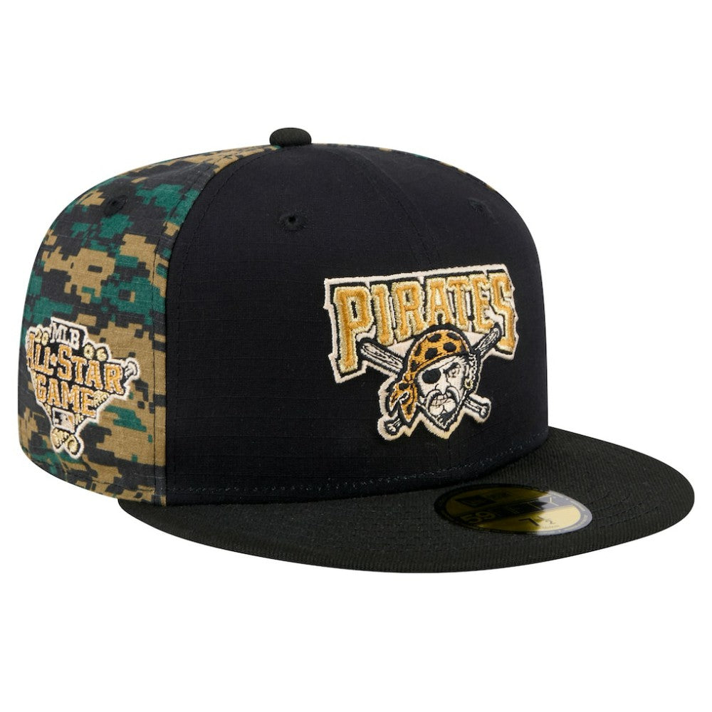 Pittsburgh Pirates New Era Digi Camo 59FIFTY Fitted Hat - Black - New Era Online