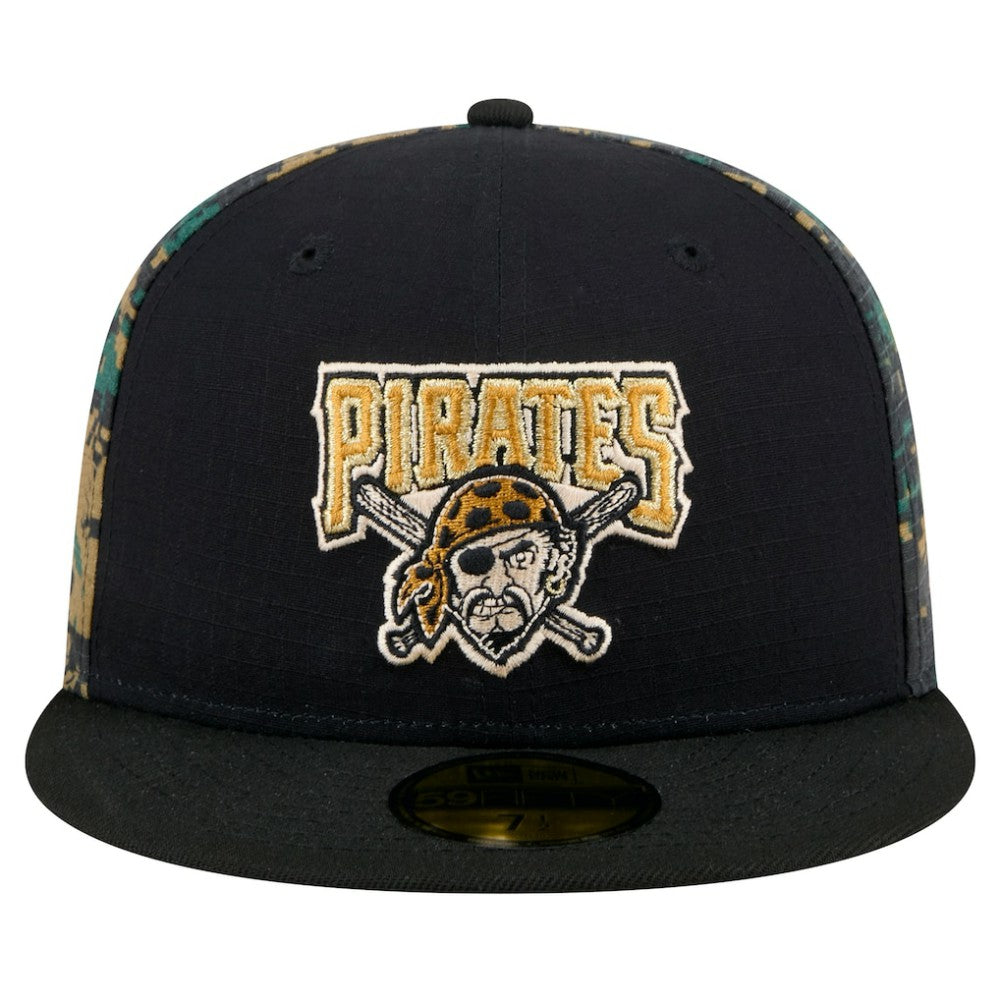 Pittsburgh Pirates New Era Digi Camo 59FIFTY Fitted Hat - Black - New Era Online
