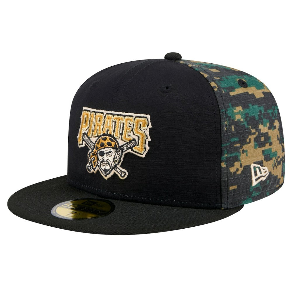 Pittsburgh Pirates New Era Digi Camo 59FIFTY Fitted Hat - Black - New Era Online