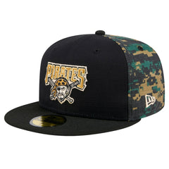 Pittsburgh Pirates New Era Digi Camo 59FIFTY Fitted Hat - Black - New Era Online
