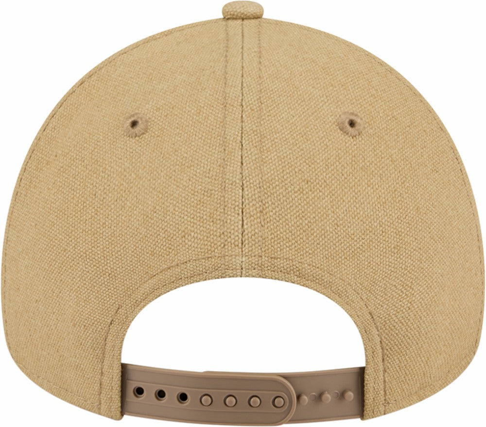 Chicago Cubs New Era Logo Essentials 9FORTY A-Frame Adjustable Hat - Khaki - New Era on Sale