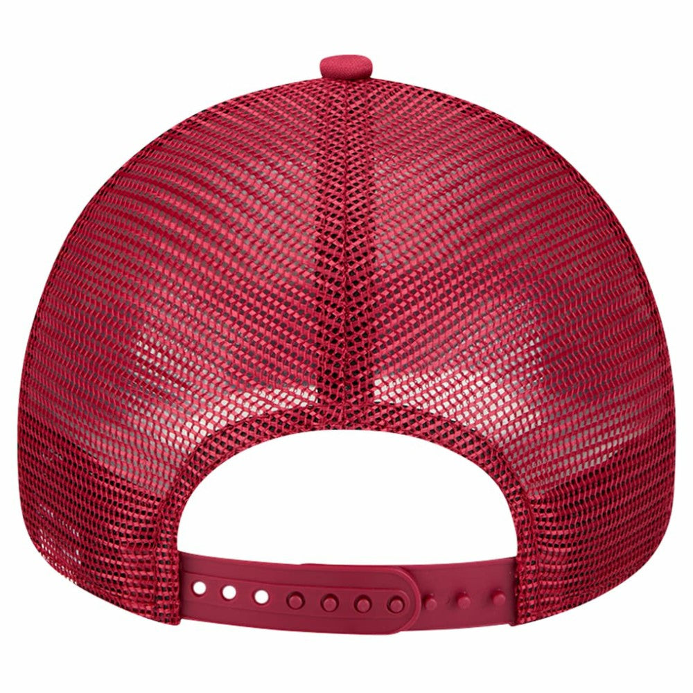 Philadelphia Phillies New Era Retro Wordmark 9FORTY A-Frame Trucker Adjustable Hat - White - New Era on Sale