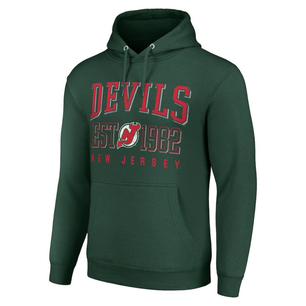 New Jersey Devils Starter Retro Graphic Pullover Hoodie - Green - NHL 201066215