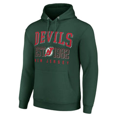 New Jersey Devils Starter Retro Graphic Pullover Hoodie - Green - NHL 201066215
