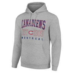 Montreal Canadiens Starter Retro Graphic Pullover Hoodie - Heather Gray - NHL 201066217