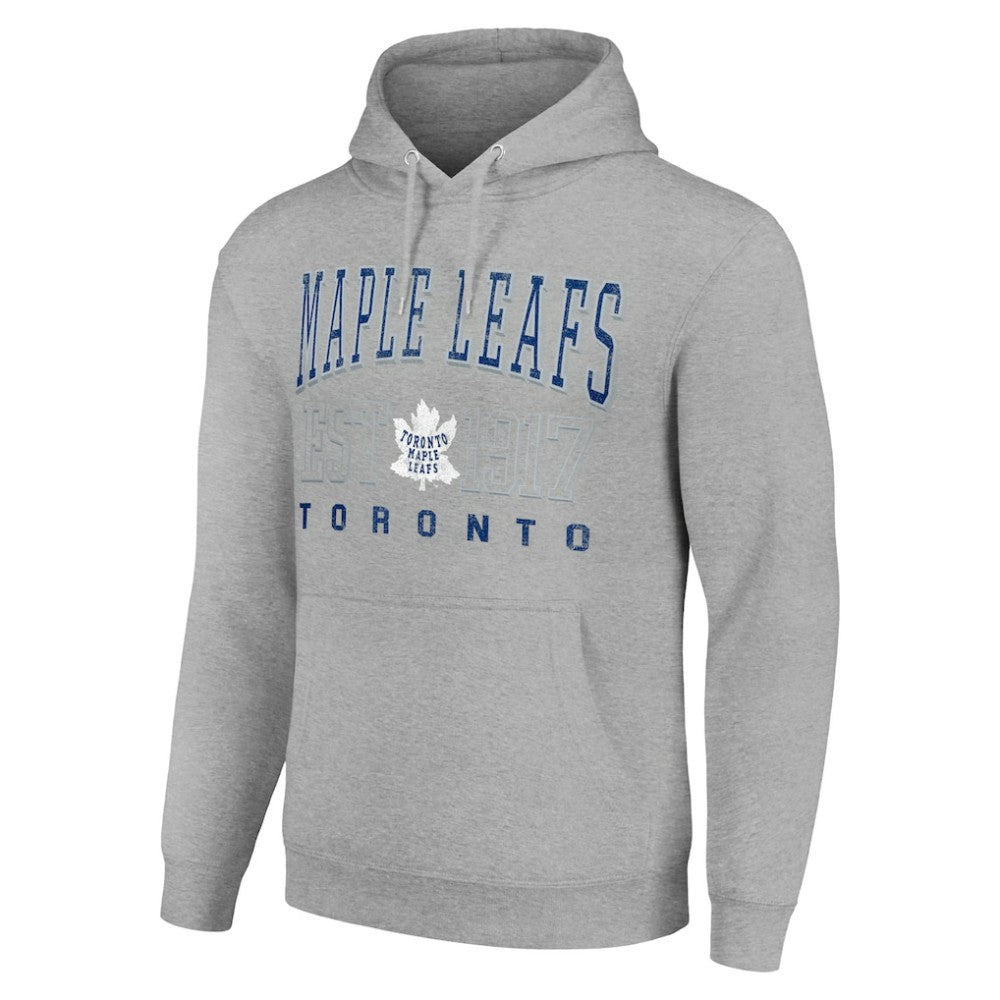 Toronto Maple Leafs Starter Retro Graphic Pullover Hoodie - Heather Gray - NHL 201066225