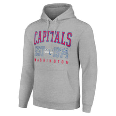 Washington Capitals Starter Retro Graphic Pullover Hoodie - Heather Gray - NHL 201066228