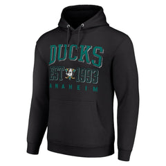 Anaheim Ducks Starter Retro Graphic Pullover Hoodie - Black - NHL 201066234
