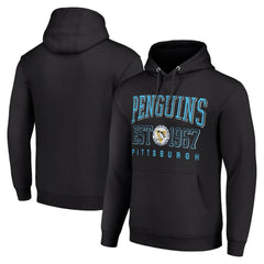 Pittsburgh Penguins Starter Retro Graphic Pullover Hoodie - Black - NHL 201066242