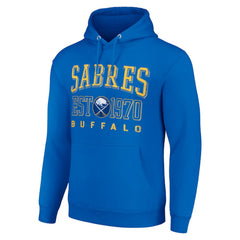Buffalo Sabres Starter Retro Graphic Pullover Hoodie - Royal - NHL 201066244