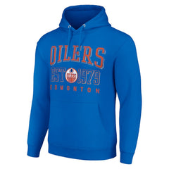 Edmonton Oilers Starter Retro Graphic Pullover Hoodie - Royal - NHL 201066245