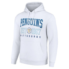 Pittsburgh Penguins Starter Retro Graphic Pullover Hoodie - White - NHL 201066254