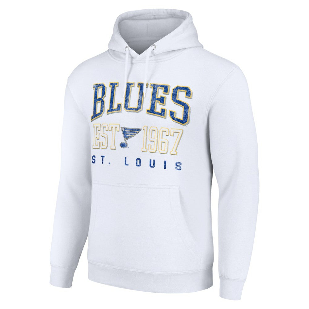 St. Louis Blues Starter Retro Graphic Pullover Hoodie - White - NHL 201066255