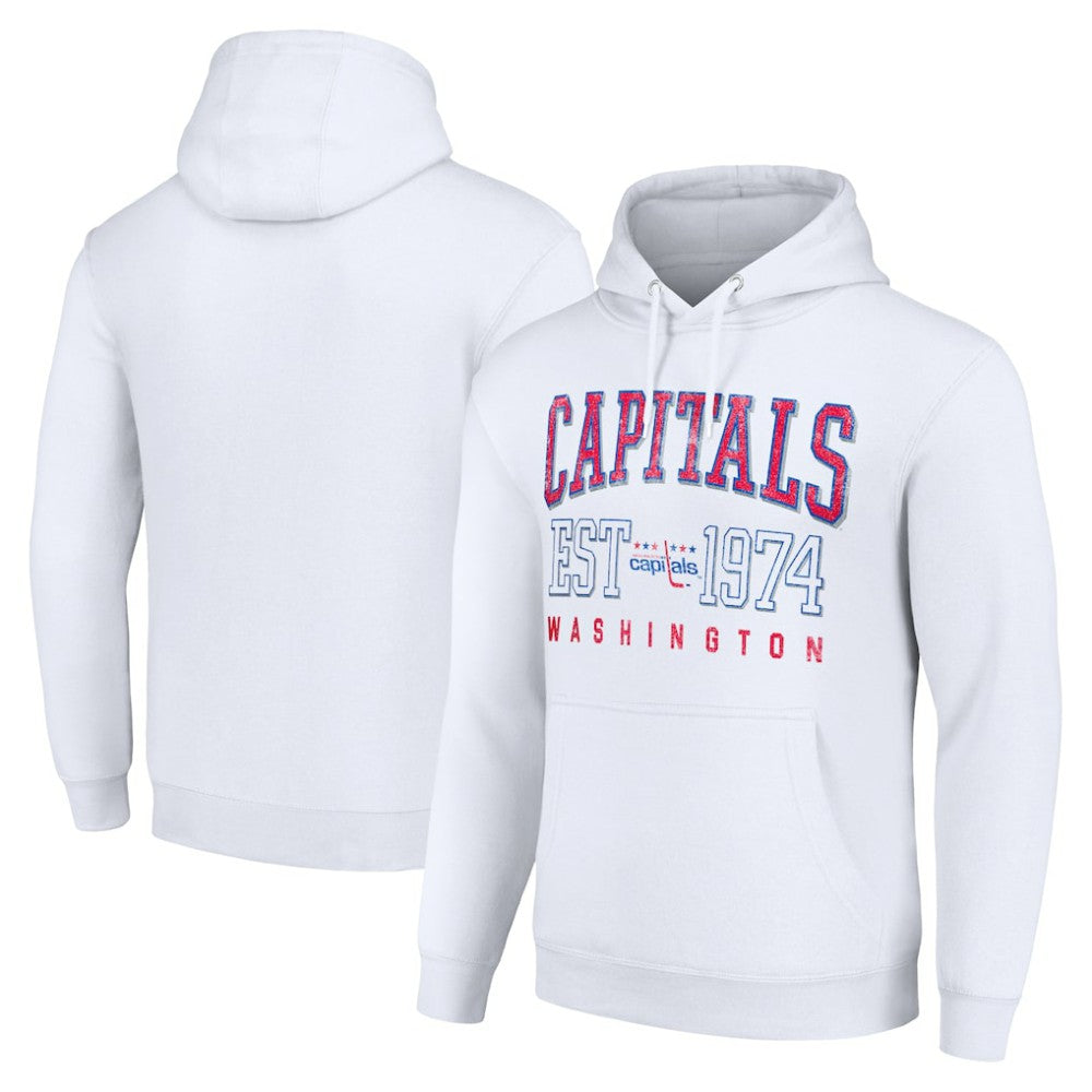 Washington Capitals Starter Retro Graphic Pullover Hoodie - White - NHL 201066258
