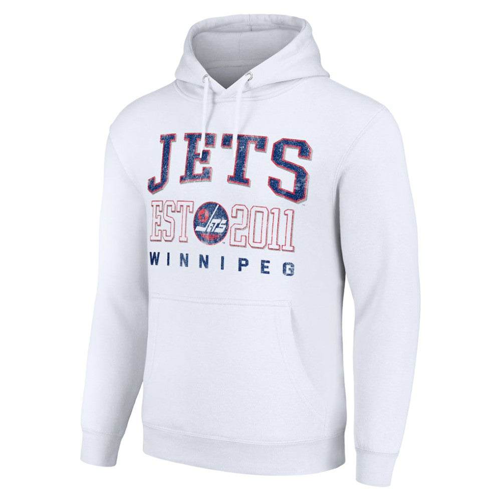 Winnipeg Jets Starter Retro Graphic Pullover Hoodie - White - NHL 201066260