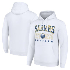 Buffalo Sabres Starter Retro Graphic Pullover Hoodie - White - NHL 201066266