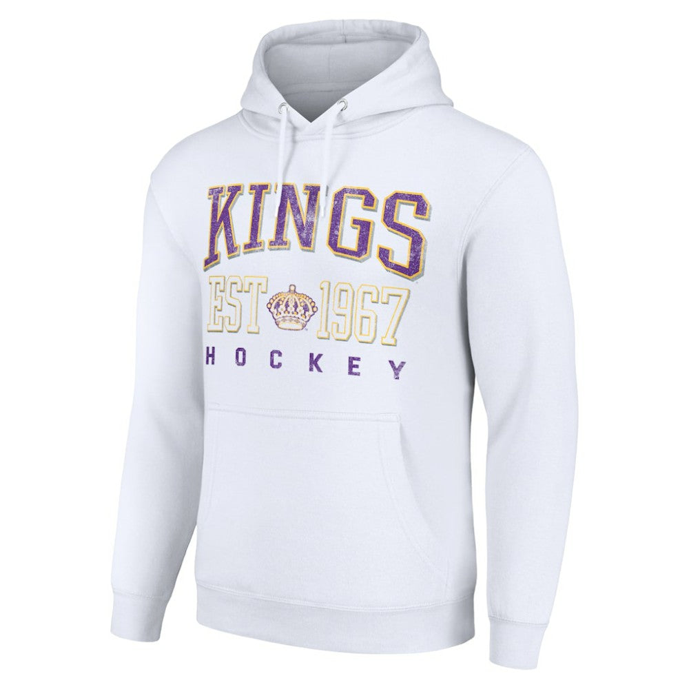 Los Angeles Kings Starter Retro Graphic Pullover Hoodie - White - NHL 201066271