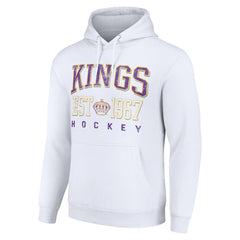 Los Angeles Kings Starter Retro Graphic Pullover Hoodie - White - NHL 201066271