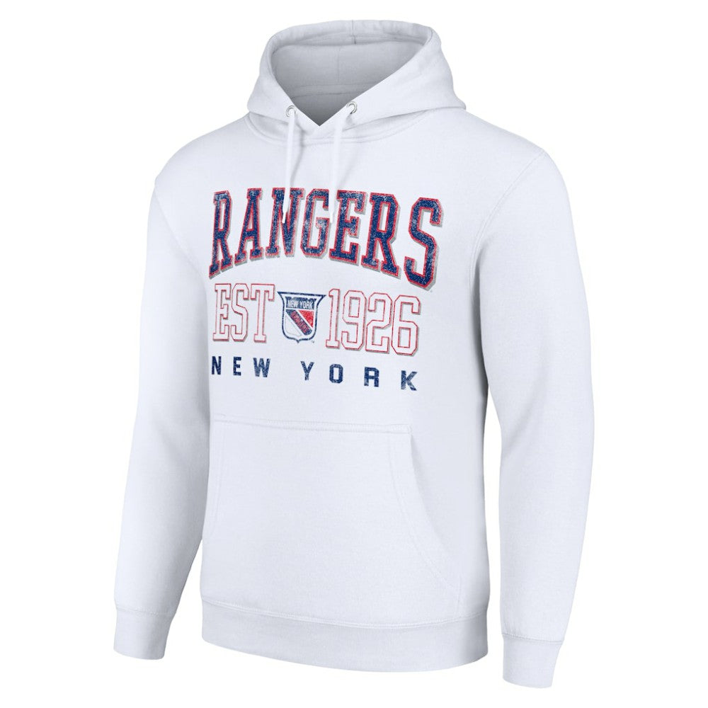 New York Rangers Starter Retro Graphic Pullover Hoodie - White - NHL 201066273