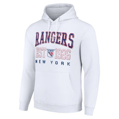 New York Rangers Starter Retro Graphic Pullover Hoodie - White - NHL 201066273