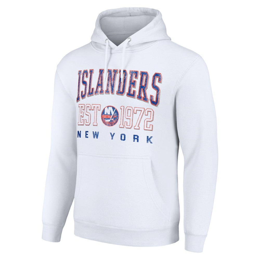 New York Islanders Starter Retro Graphic Pullover Hoodie - White - NHL 201066274