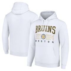 Boston Bruins Starter Retro Graphic Pullover Hoodie - White - NHL 201066277
