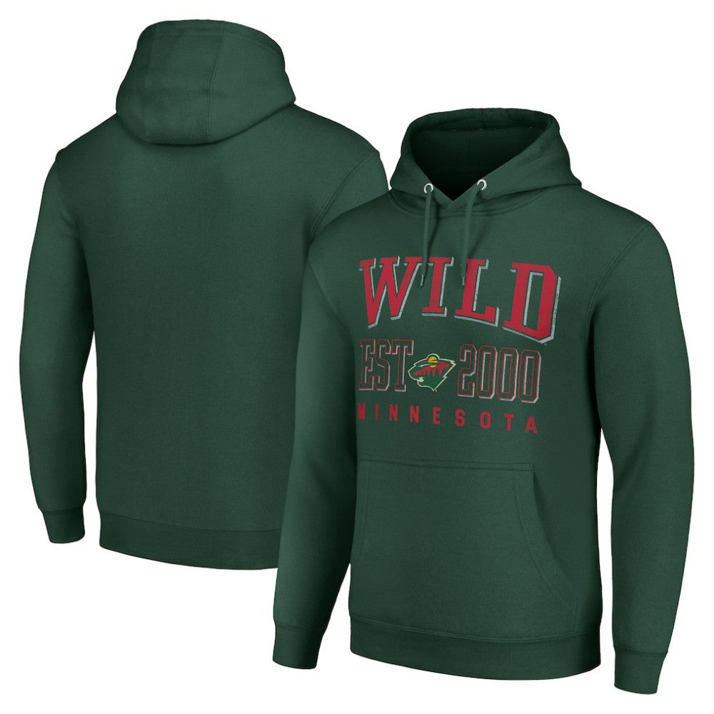 Minnesota Wild Starter Graphic Pullover Hoodie - Green - NHL 201066282