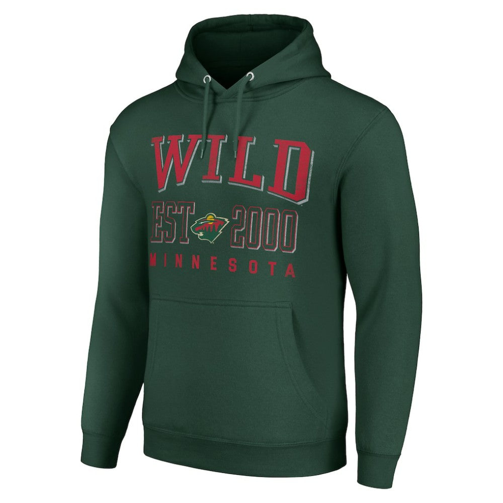 Minnesota Wild Starter Graphic Pullover Hoodie - Green - NHL 201066282