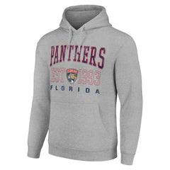 Florida Panthers Starter Graphic Pullover Hoodie - Heather Gray - NHL 201066286