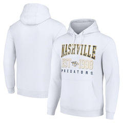Nashville Predators Starter Graphic Pullover Hoodie - White - NHL 201066293