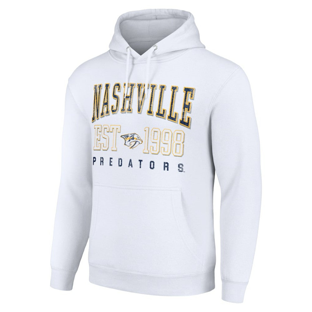Nashville Predators Starter Graphic Pullover Hoodie - White - NHL 201066293