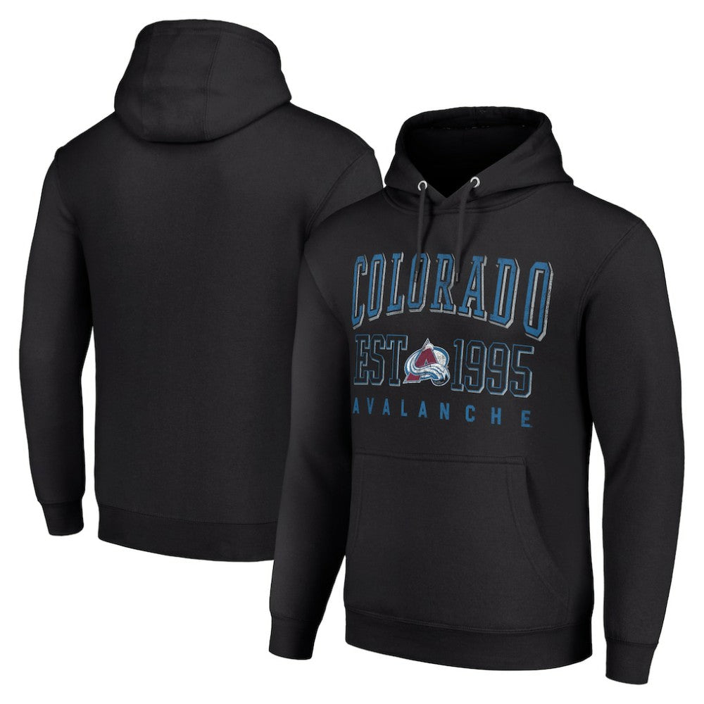 Colorado Avalanche Starter Graphic Pullover Hoodie - Black - NHL 201066295