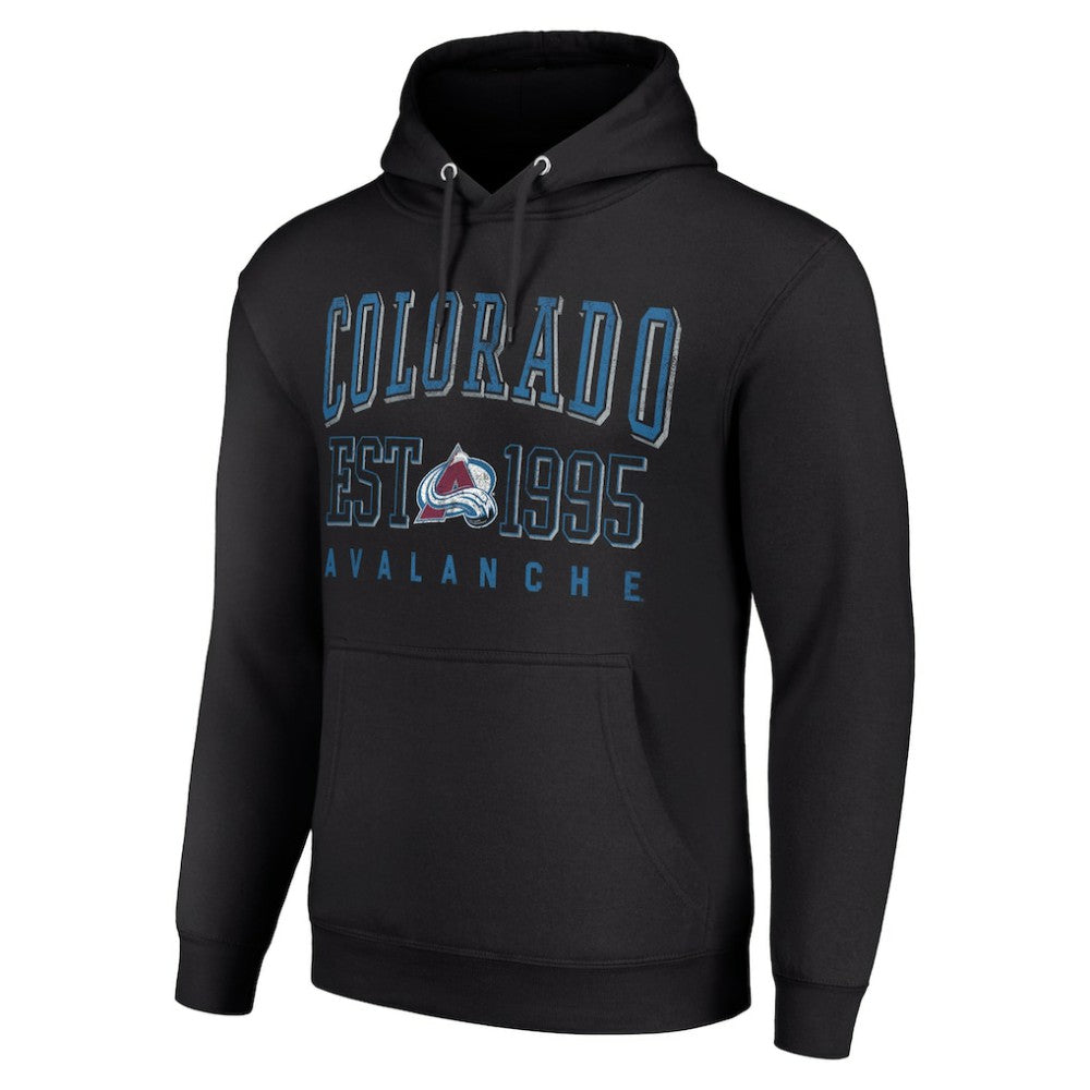 Colorado Avalanche Starter Graphic Pullover Hoodie - Black - NHL 201066295