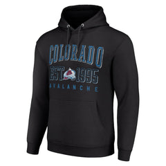 Colorado Avalanche Starter Graphic Pullover Hoodie - Black - NHL 201066295