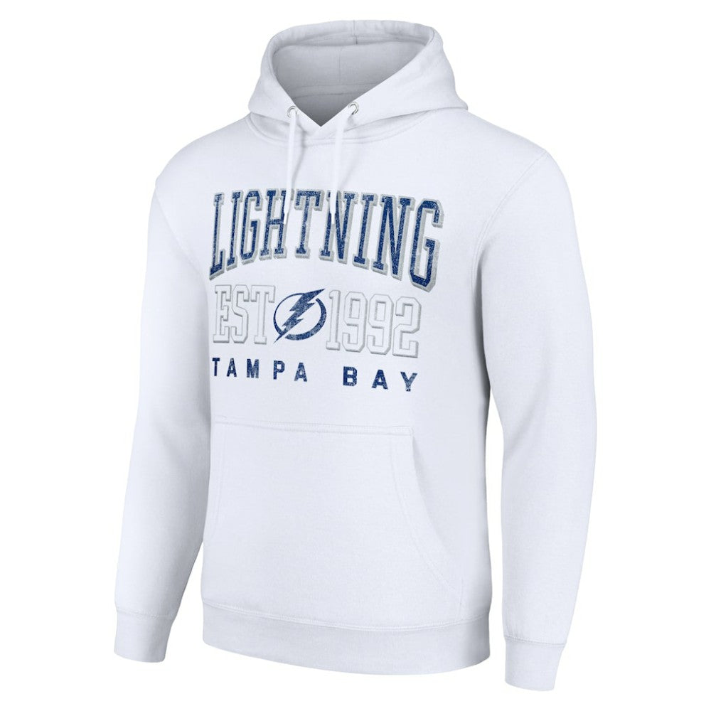 Tampa Bay Lightning Starter Graphic Pullover Hoodie - White - NHL 201066296
