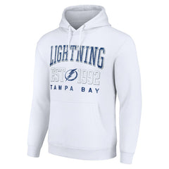 Tampa Bay Lightning Starter Graphic Pullover Hoodie - White - NHL 201066296