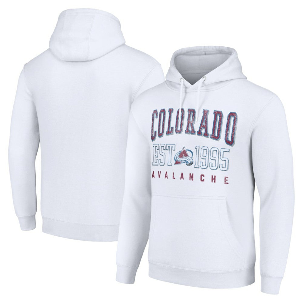 Colorado Avalanche Starter Graphic Pullover Hoodie - White - NHL 201066299