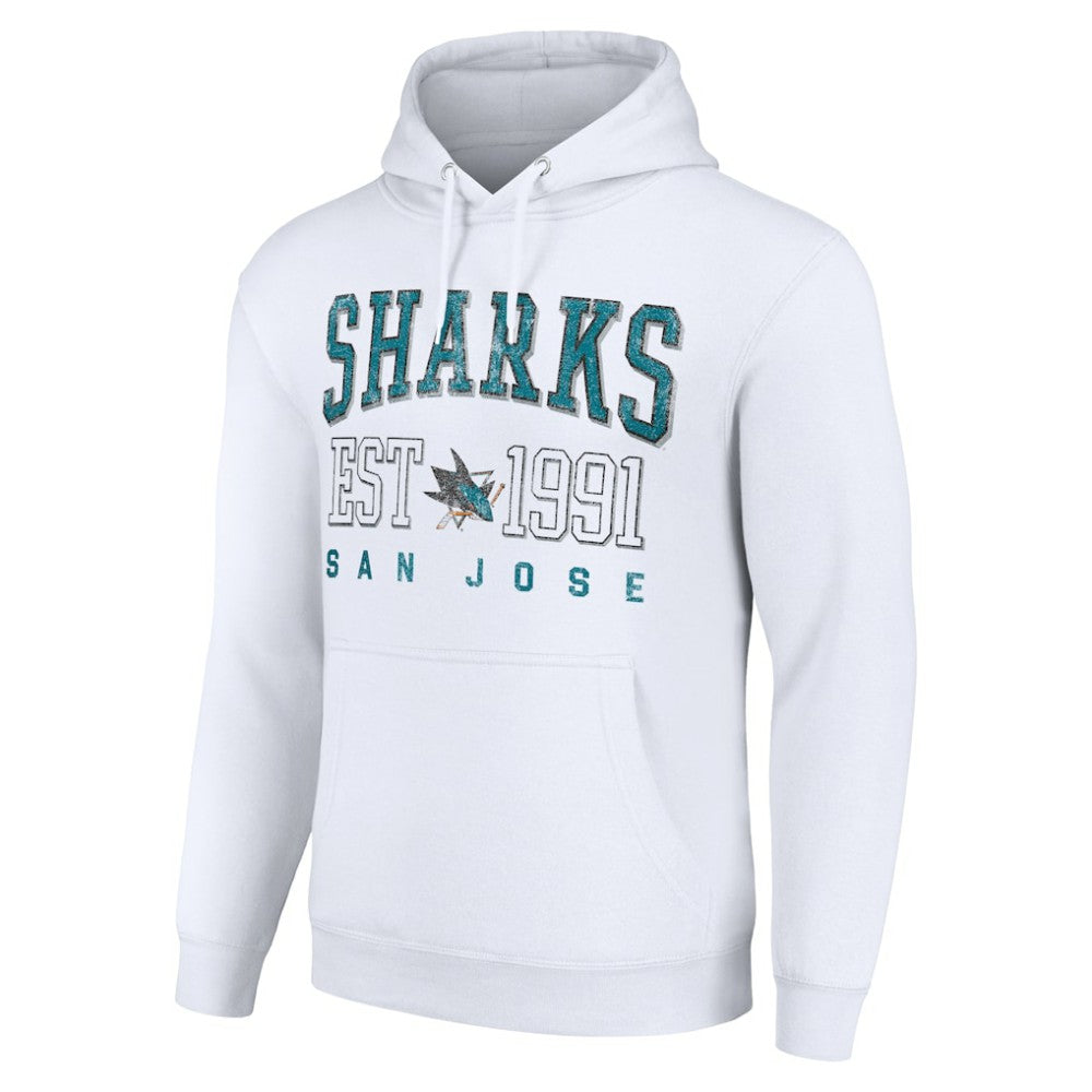 San Jose Sharks Starter Graphic Pullover Hoodie - White - NHL 201066301