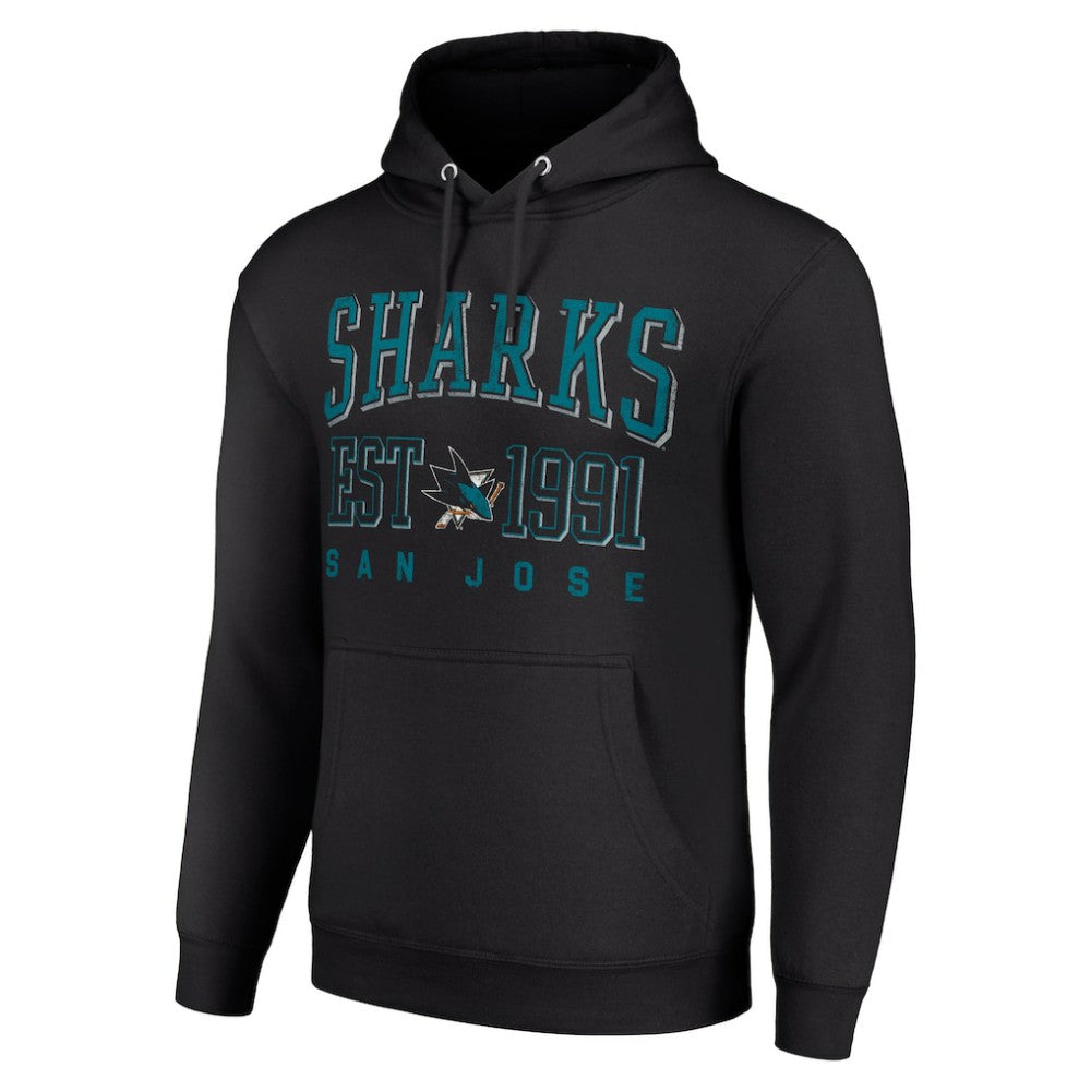 San Jose Sharks Starter Graphic Pullover Hoodie - Black - NHL 201066305